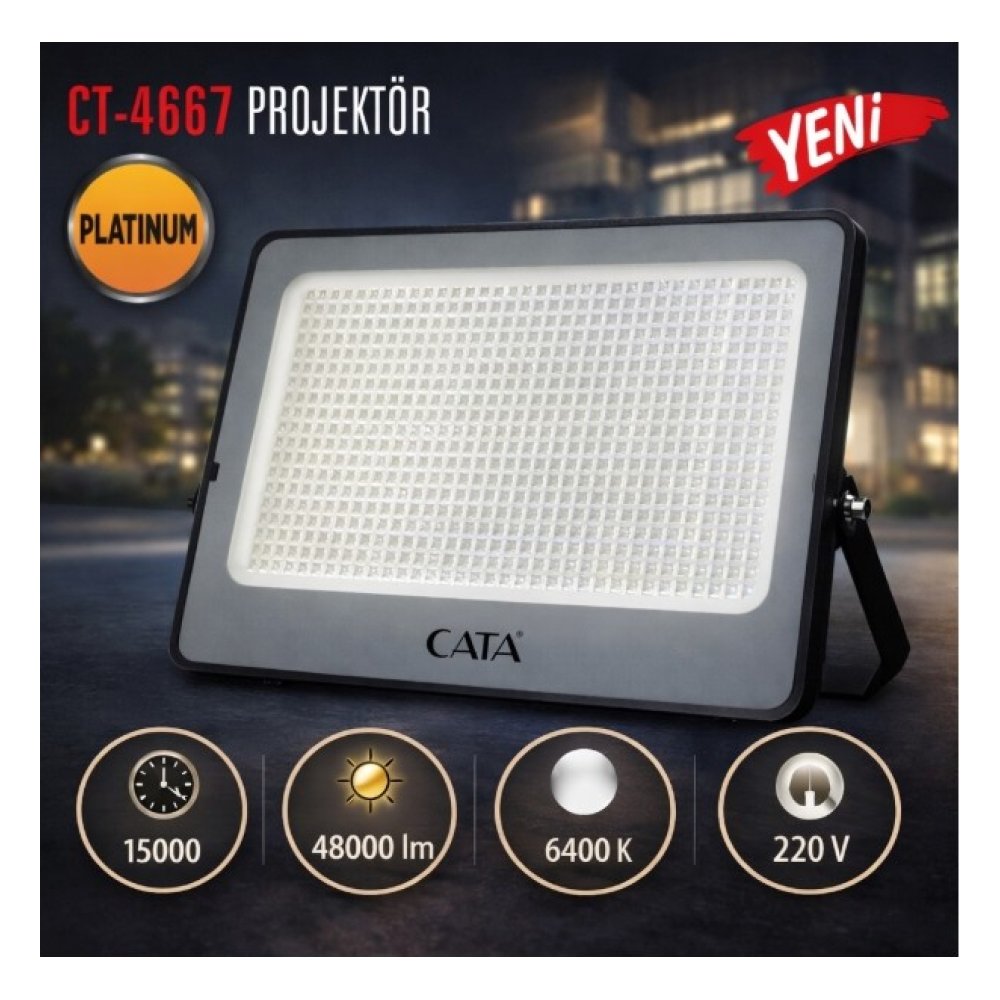 Cata Cata Ct 4667 800W LED Projektör Beyaz Işık 6400K Cata