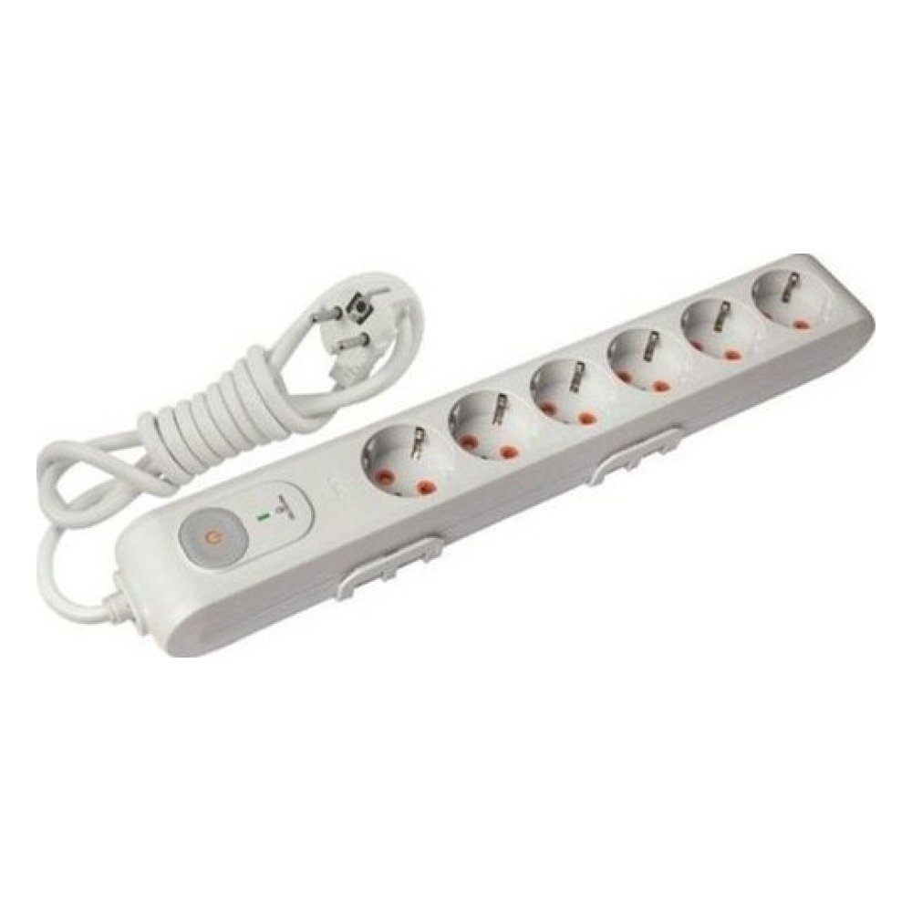 Viko 90117632 Multi-Let Altılı 282J Şok Korumalı Topraklı Kablolu Çocuk Korumalı Gri Priz 1,5 Metre