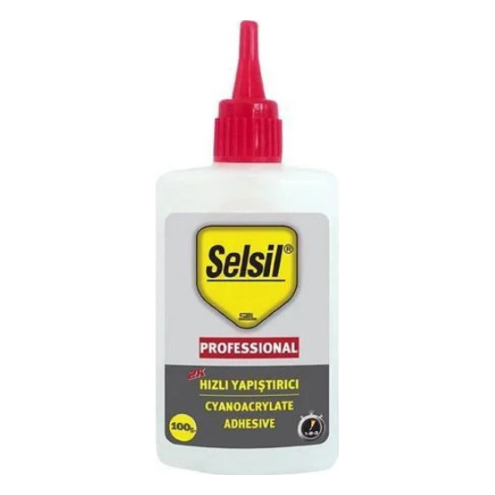 Selsil MDF Hızlı Cyno Tekli Siyanoakrilat 100 gr