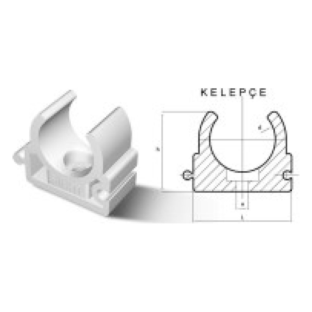 Fırattherm Boru Kelepçesi Ø25 mm