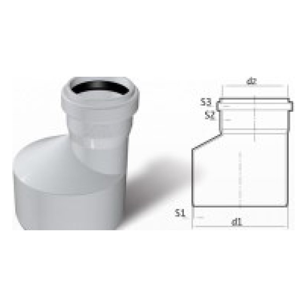 Dublex Redüksiyon Ø110/75 mm