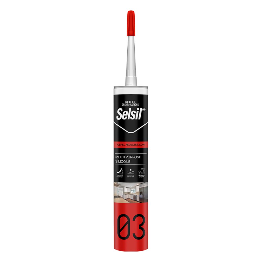 Selsil Genel Amaçlı Silikon Kahverengi 280 ml