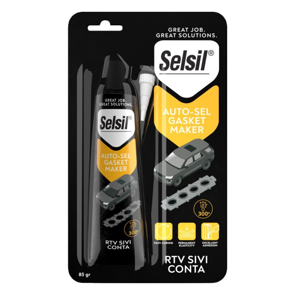 Selsil RTV Sıvı Conta Kırmızı 50 gr