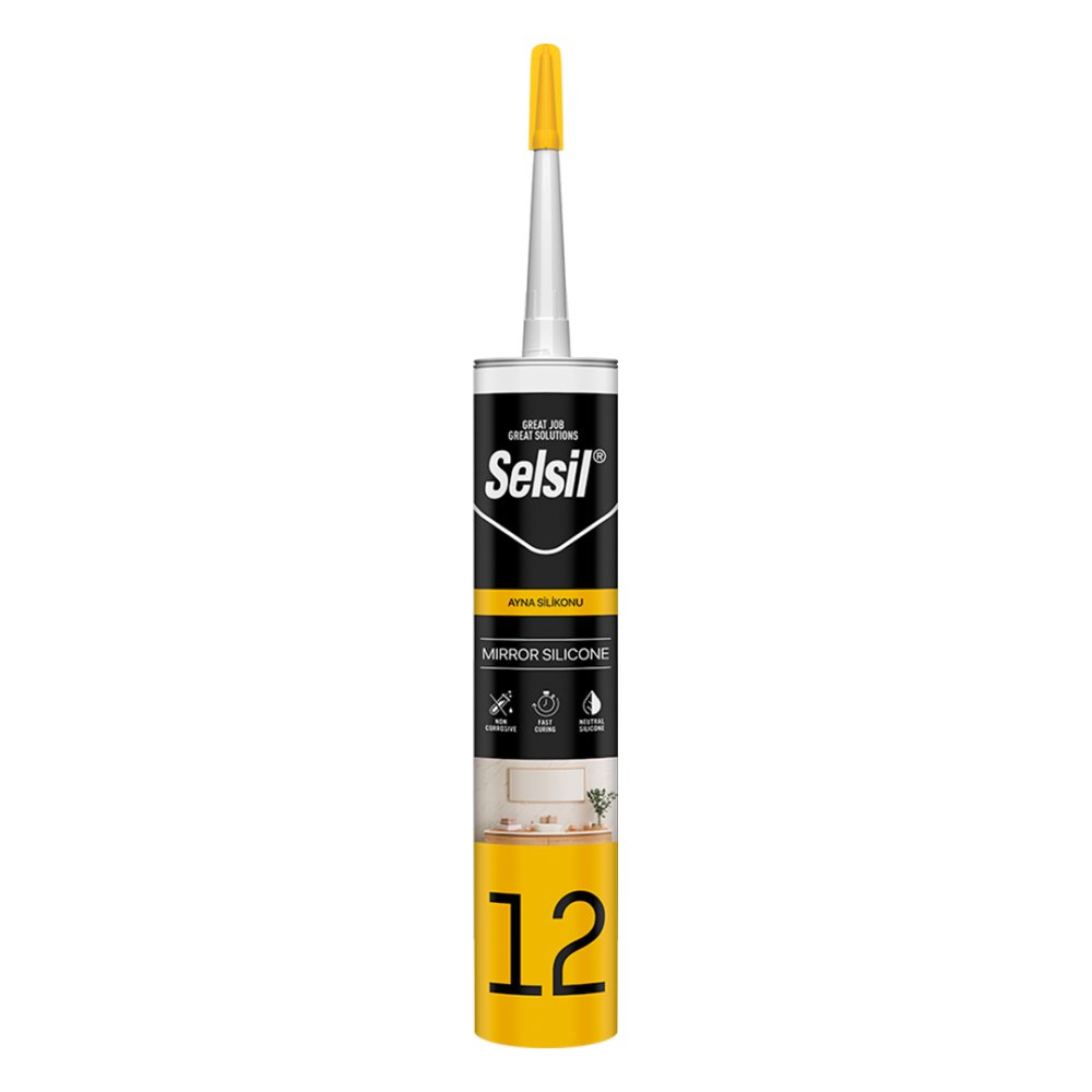 Selsil Ayna Silikonu Şeffaf 280 ml