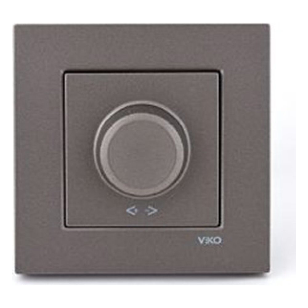 Viko Novella Dimmer 40-600W Antrasit - Çerçevesiz