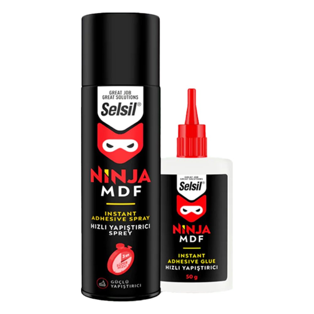 Selsil Ninja MDF Hızlı Yapıştırıcı 400 ml+100 gr