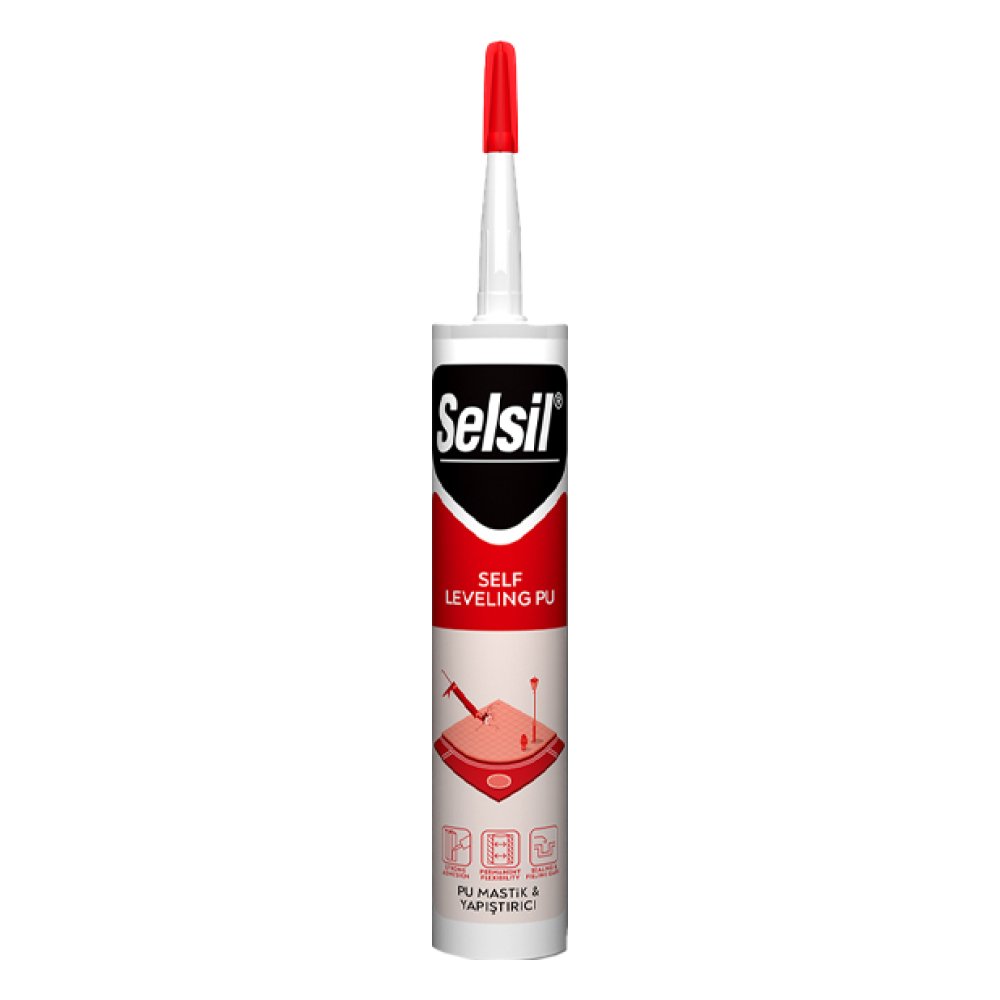 Selsil Poliüretan PU Mastik Gri 280 ml