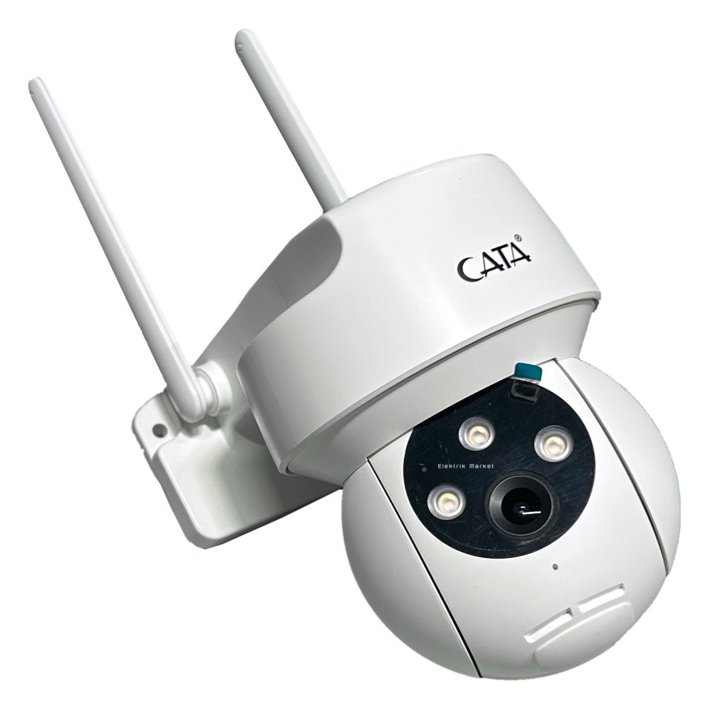 Cata Dış Mekan Akıllı Kamera CT-4051 Kablosuz IP Kamera Gece Görüş ve Hava Koşullarına Dayanıklı