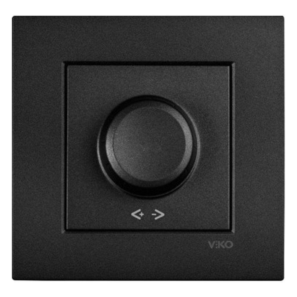 Viko Novella Dimmer 40-600W Siyah - Çerçevesiz