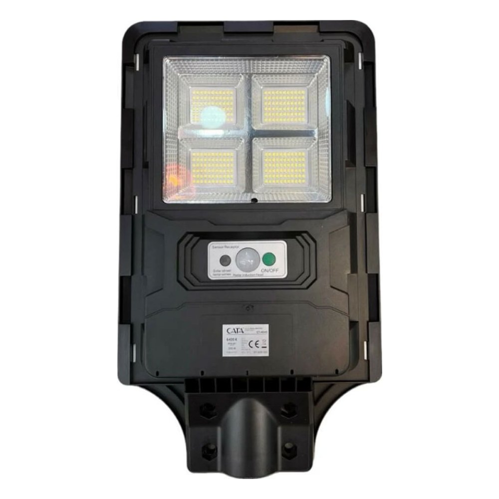 Cata CT-4640 200W Solar Sokak Armatürü 1800 Lümen 6400K Renk Sıcaklığı IP65 Koruma Sınıfı