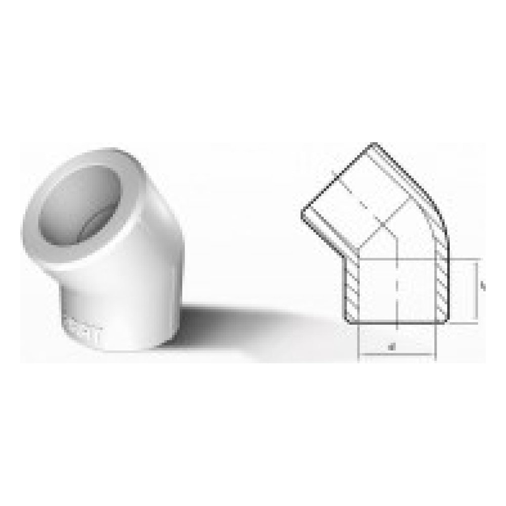 Fırattherm Dirsek 45° Ø25 mm