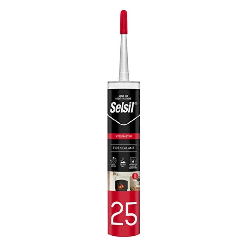 Selsil Ateş Mastiği Siyah 300 ml