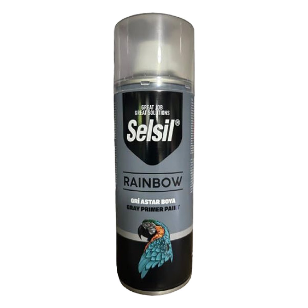 Selsil Akrilik Sprey Boya Gri Astar 7042 400 ml