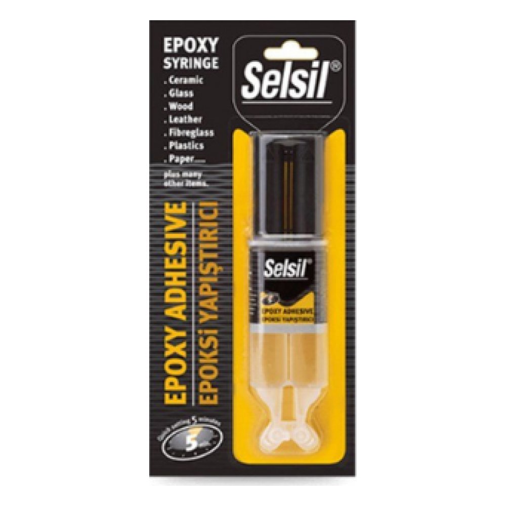 Selsil Epoksi Yapıştırıcı Enjektör 5 dk 28 gr
