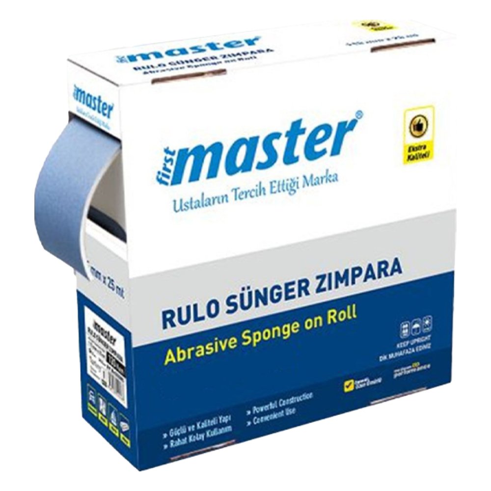Master Rulo Sünger Zımpara 115 mm-25 mt 120 Kum