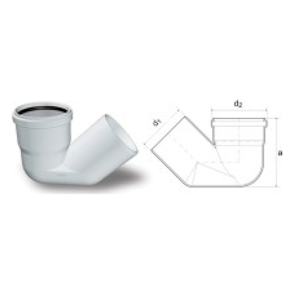 Dublex Muflu ES Sifon Ø110 mm