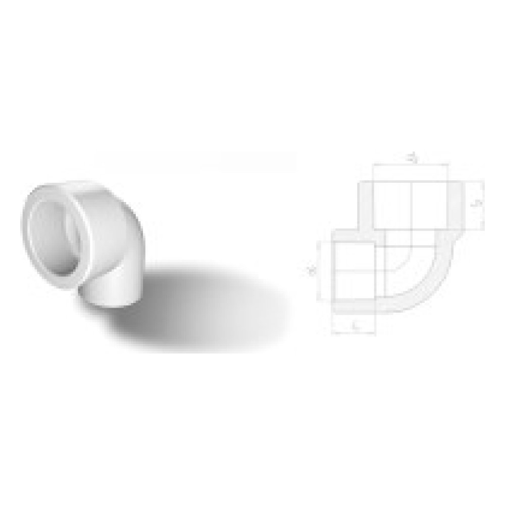 Fırattherm Redüksiyon Dirsek 90° Ø25/20 mm