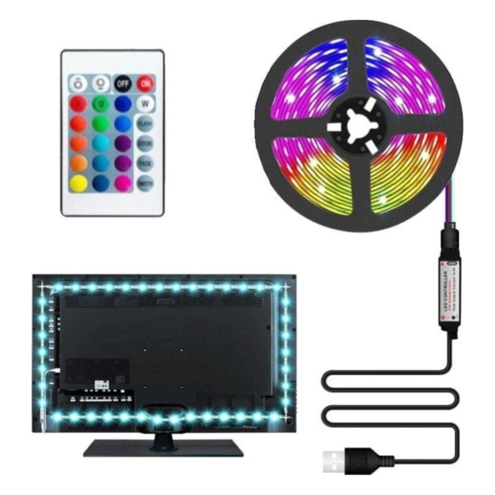 Cata CT-4566 USB Girişli Kumandalı LED TV Arkası Aydınlatma 3 Metre Renkli Işık Seti