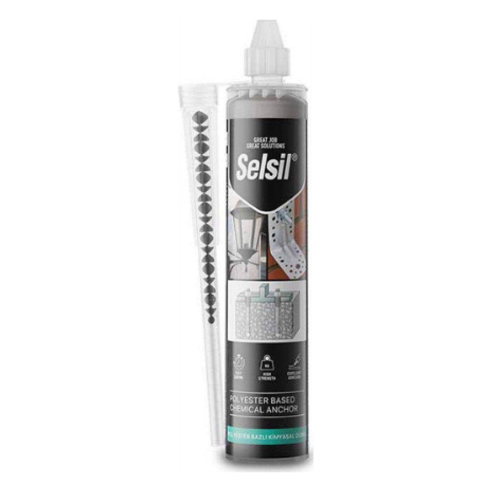 Selsil Polyester Bazlı Kimyasal Dübel 300 ml